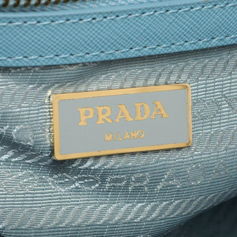 2014 Prada Saffiano Leather 32cm Two Handle Bag BL0823 iceblue for sale